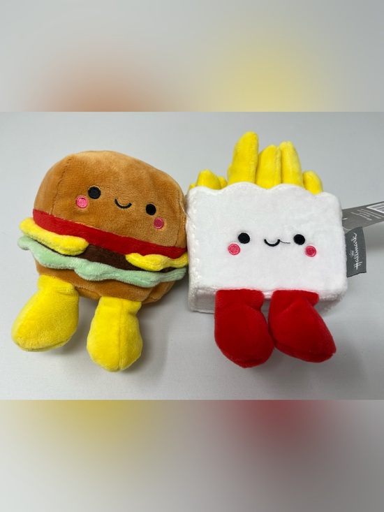 Hallmark Other - Hallmark Better Together Burger & Fries Magnetic Plush Set Foodie Stuffed Pair